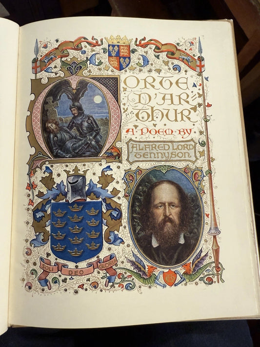 1912 Tennyson : Morte D'Arthur : Illuminated by Sangorski : King Arthur Legend