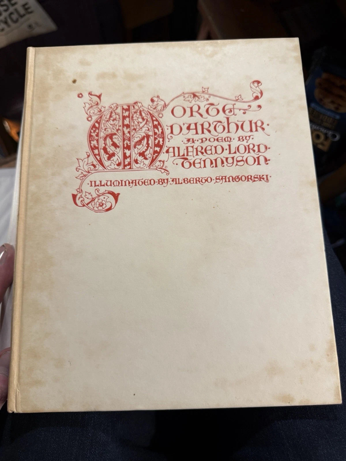 1912 Tennyson : Morte D'Arthur : Illuminated by Sangorski : King Arthur Legend