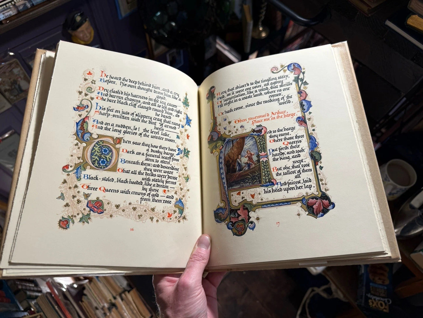 1912 Tennyson : Morte D'Arthur : Illuminated by Sangorski : King Arthur Legend