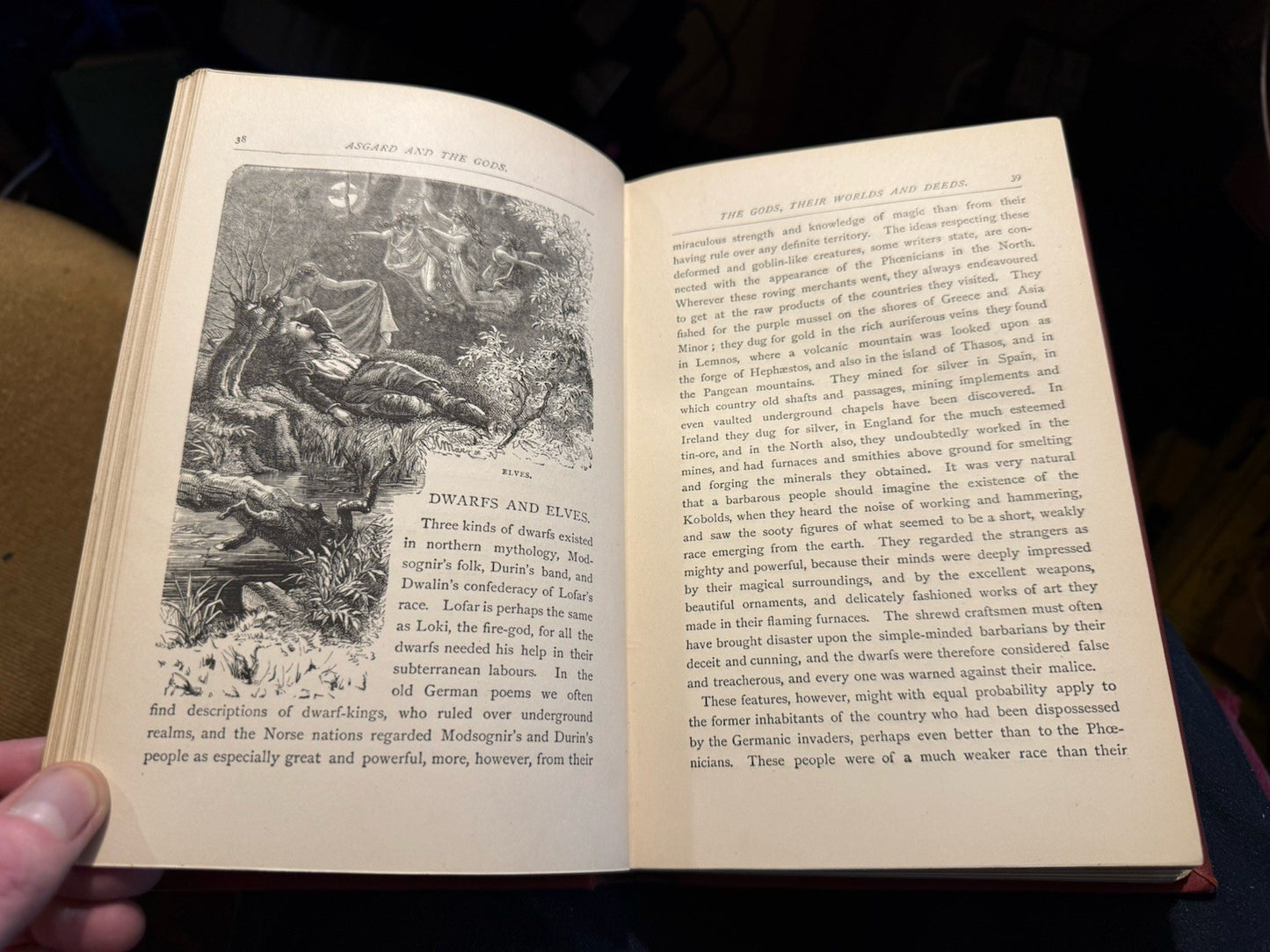 1886 Asgard and The Gods : Norse Mythology : Thor : Odin : Giants : Elves