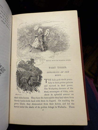 1886 Asgard and The Gods : Norse Mythology : Thor : Odin : Giants : Elves