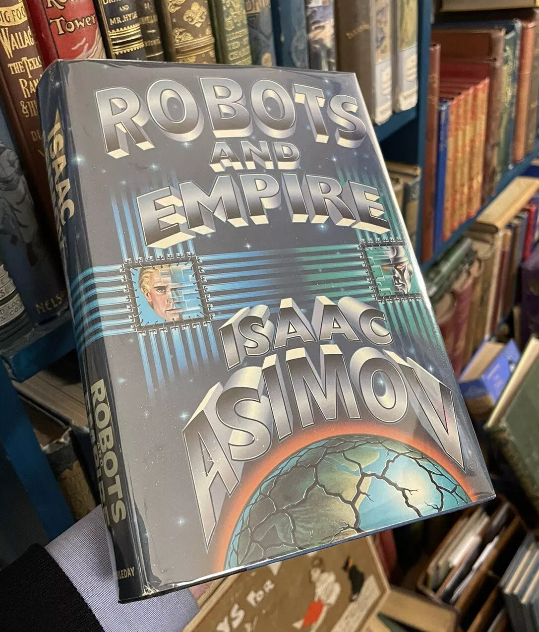 Isaac Asimov : Robots and Empire : 1st/1st 1985 : SIGNED by Author