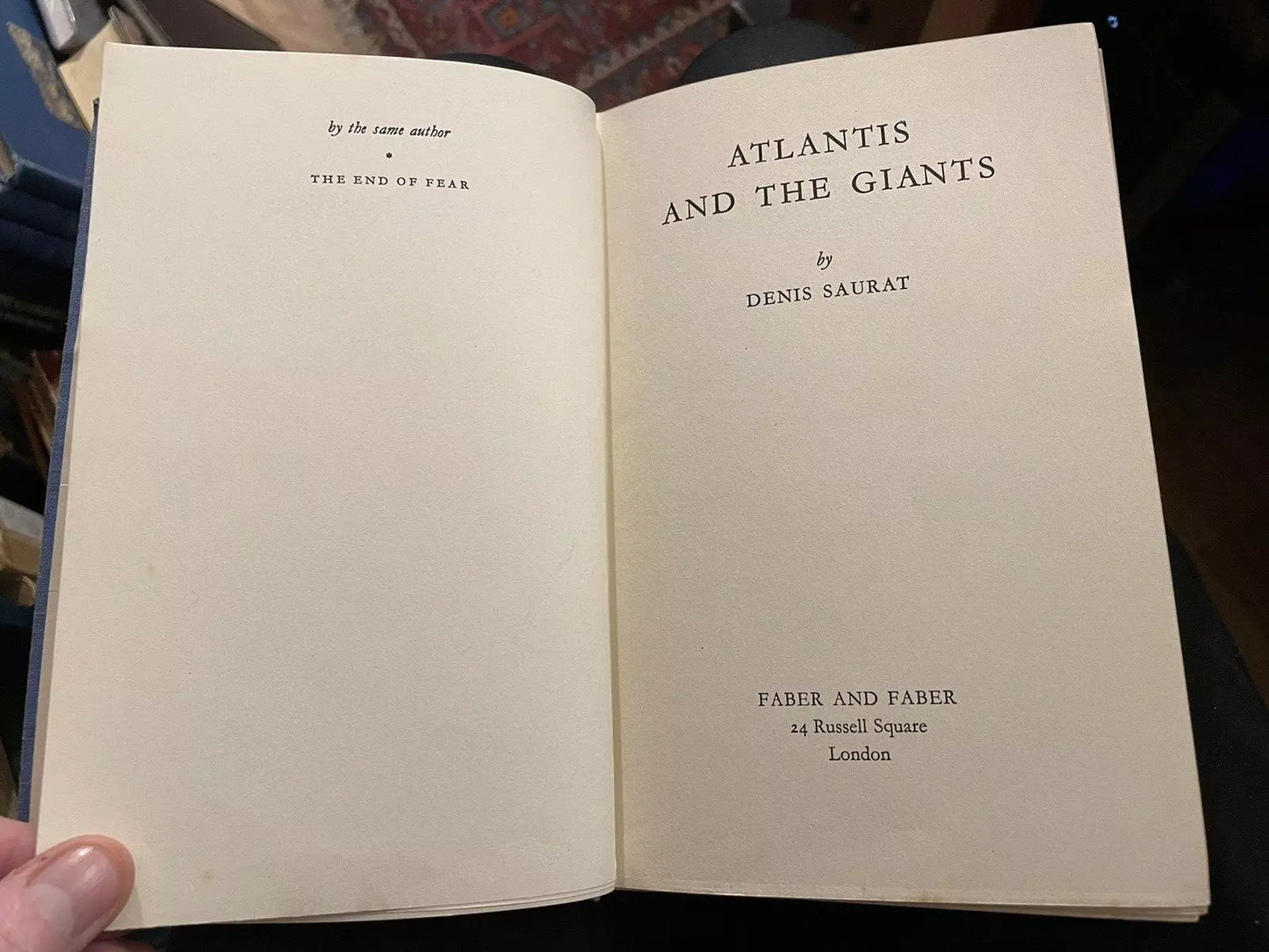 Atlantis and the Giants : Tiwanaku : Myth & Legend : Denis Saurat 1957