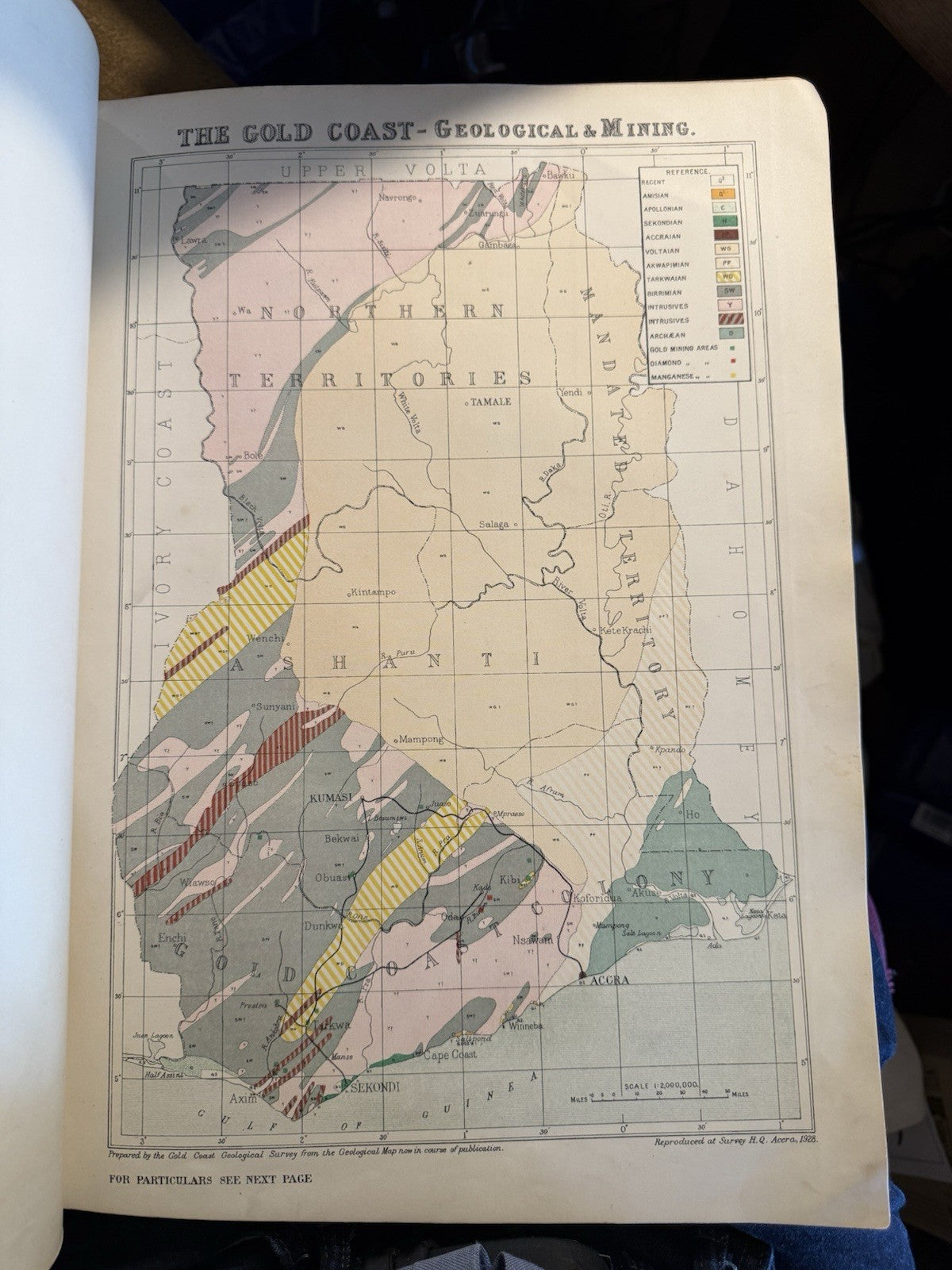 1927 Atlas of the Gold Coast : 24 Maps & Graphs : West Africa