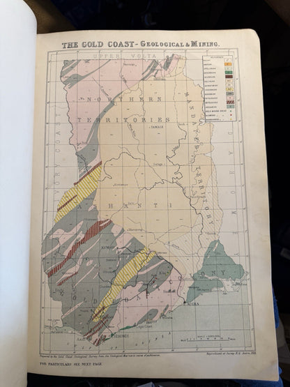 1927 Atlas of the Gold Coast : 24 Maps & Graphs : West Africa