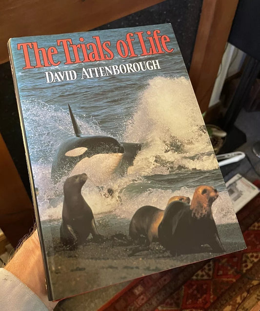 David Attenborough (Signed 1st Edition) The Trials of Life : HB in Dust Jacket