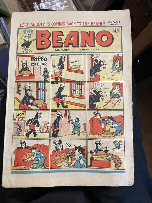 Beano Comic - #439 : 16th December 1950 : Children's Vintage