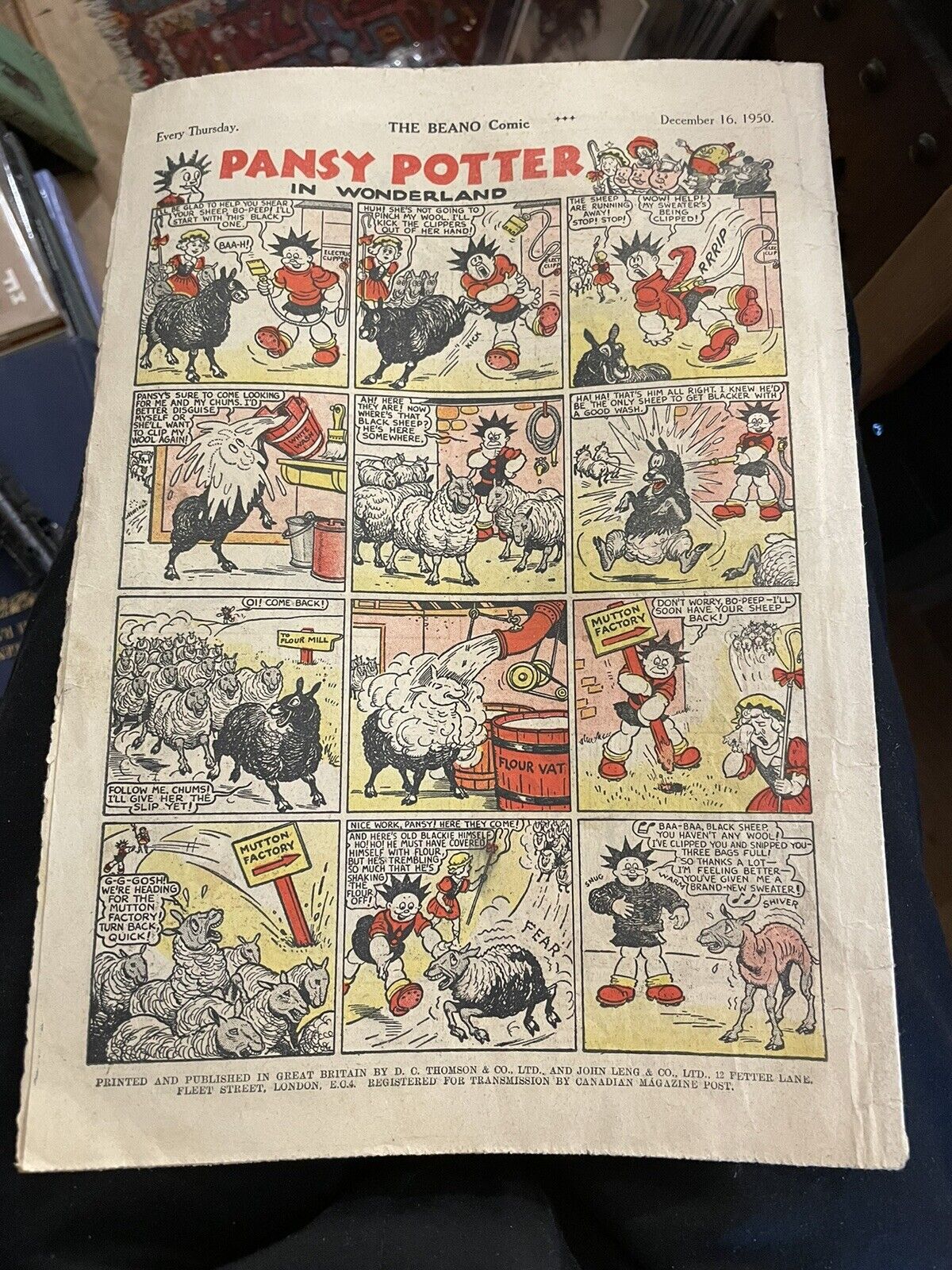 Beano Comic - #439 : 16th December 1950 : Children's Vintage