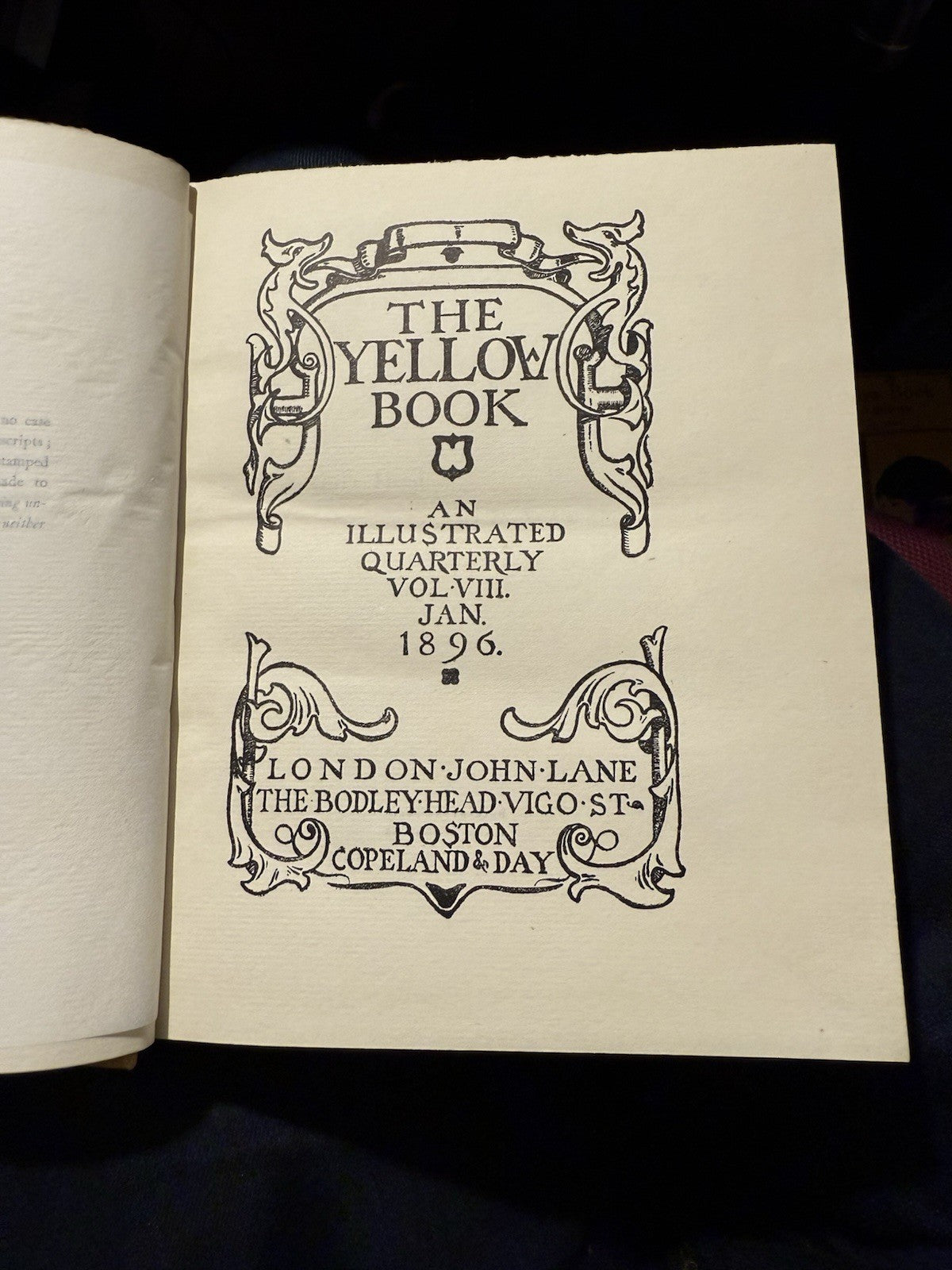 The Yellow Book (Volume 8) Jan 1896 Illustrated Quarterly : H. G. Wells : VIII