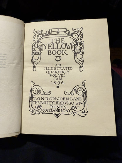 The Yellow Book (Volume 8) Jan 1896 Illustrated Quarterly : H. G. Wells : VIII