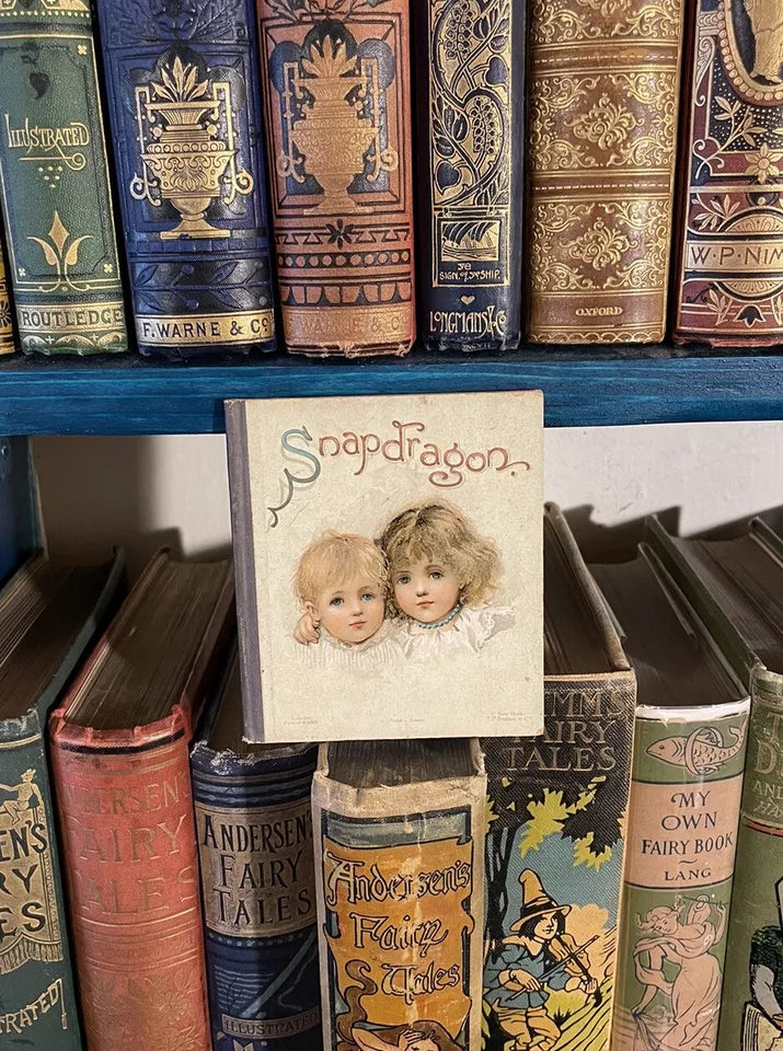 Snapdragon : Chromolithographed Miniature Childrens Book (1890s) Nister