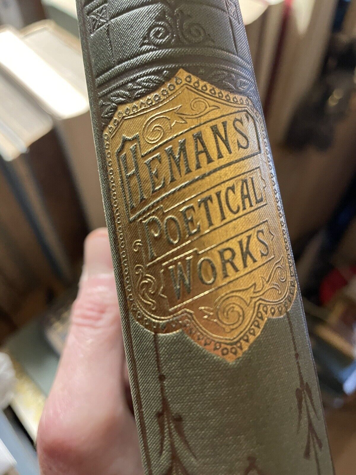 The Poetical Works of Mrs Hemans : Decorative Binding : Illustrated Poetry