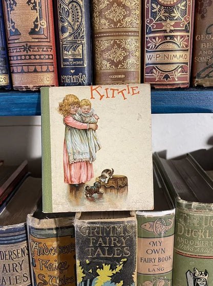 Kittie (Cats) Chromolithographed Miniature Children's Book (1890s) Ernest Nister