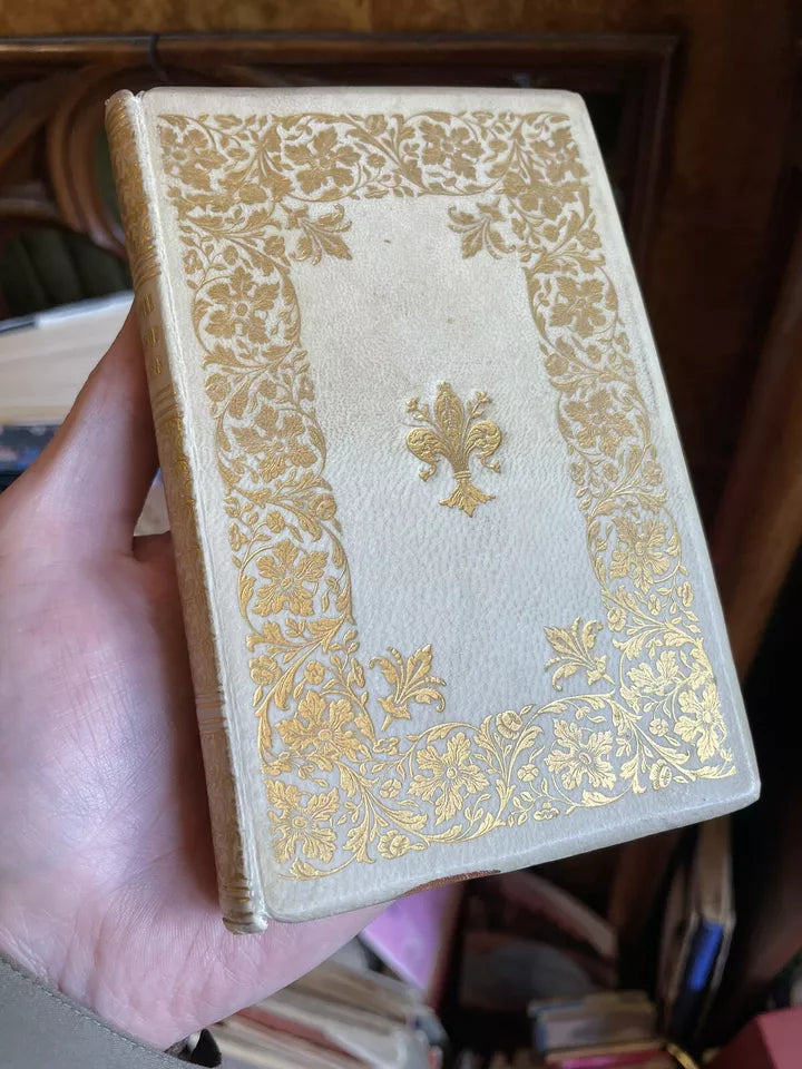 1899 The Little Flowers of St Francis : Beautiful Vellum Gilt Binding