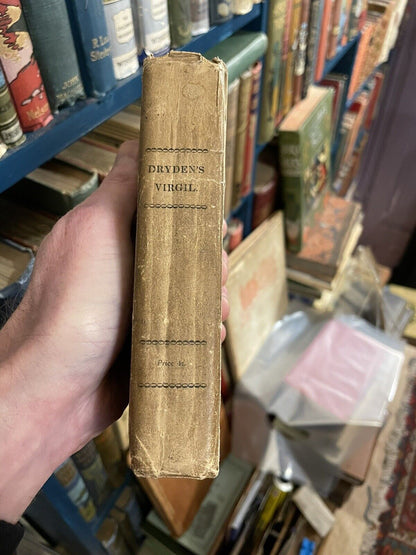 1818 The Works of Virgil by John Dryden : Original Paper Boar