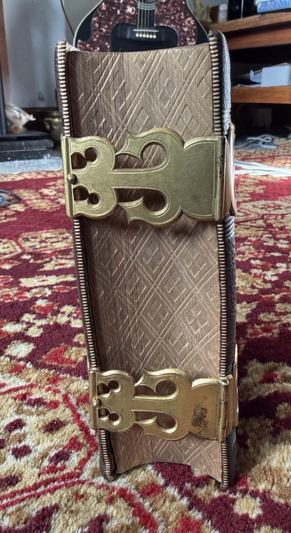Bagster's Polyglot Bible : Stunning Clasped Fine Binding : Gauffered Edges c1864