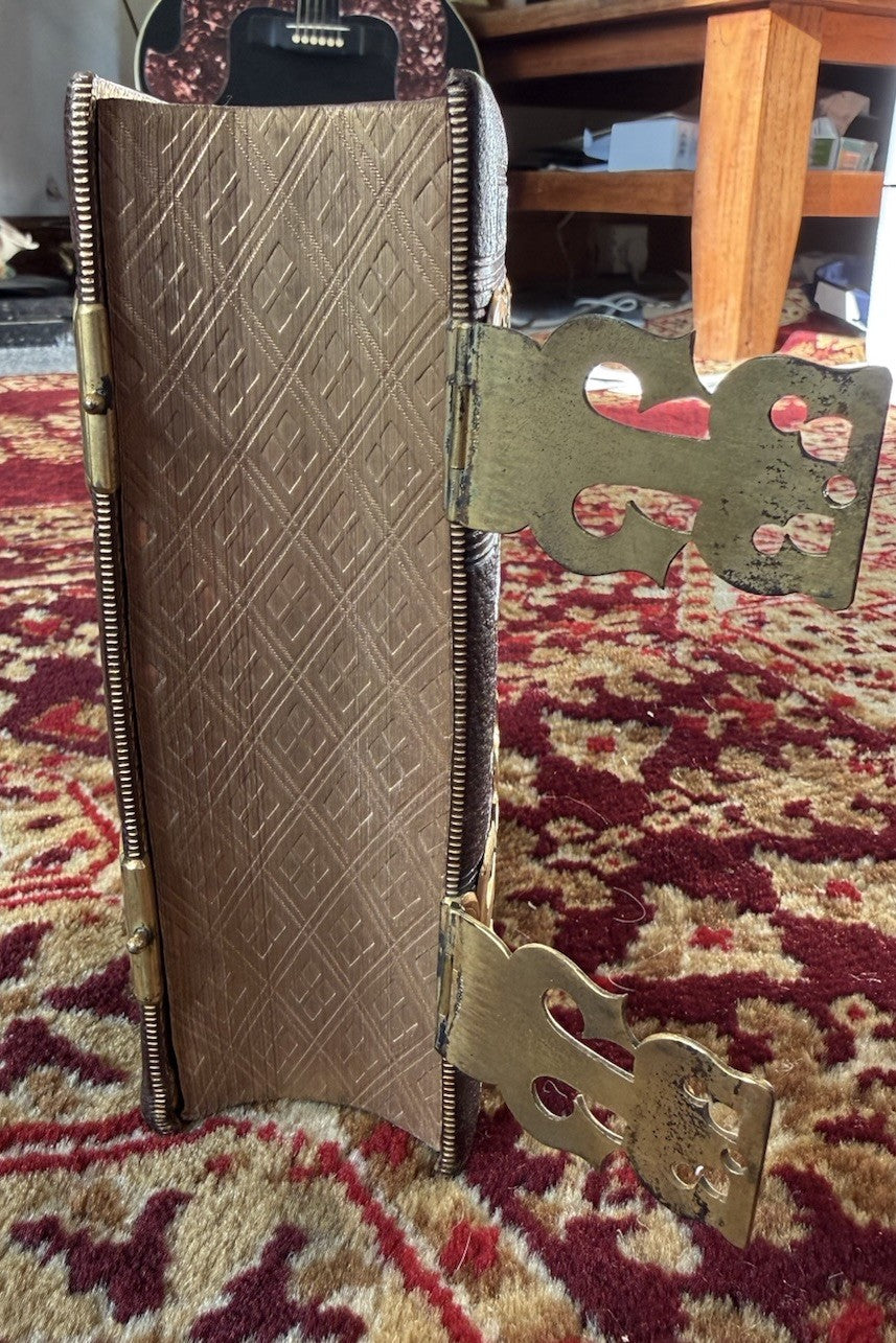 Bagster's Polyglot Bible : Stunning Clasped Fine Binding : Gauffered Edges c1864