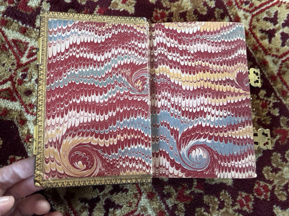 Bagster's Polyglot Bible : Stunning Clasped Fine Binding : Gauffered Edges c1864