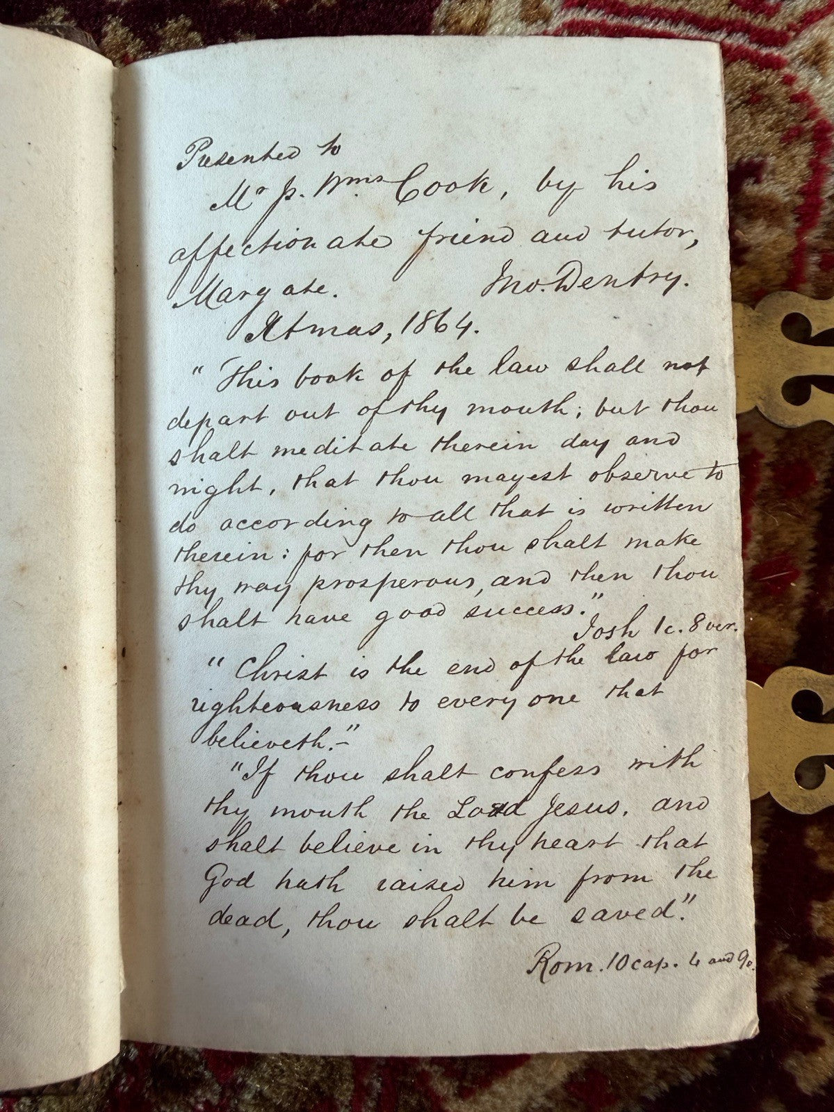 Bagster's Polyglot Bible : Stunning Clasped Fine Binding : Gauffered Edges c1864