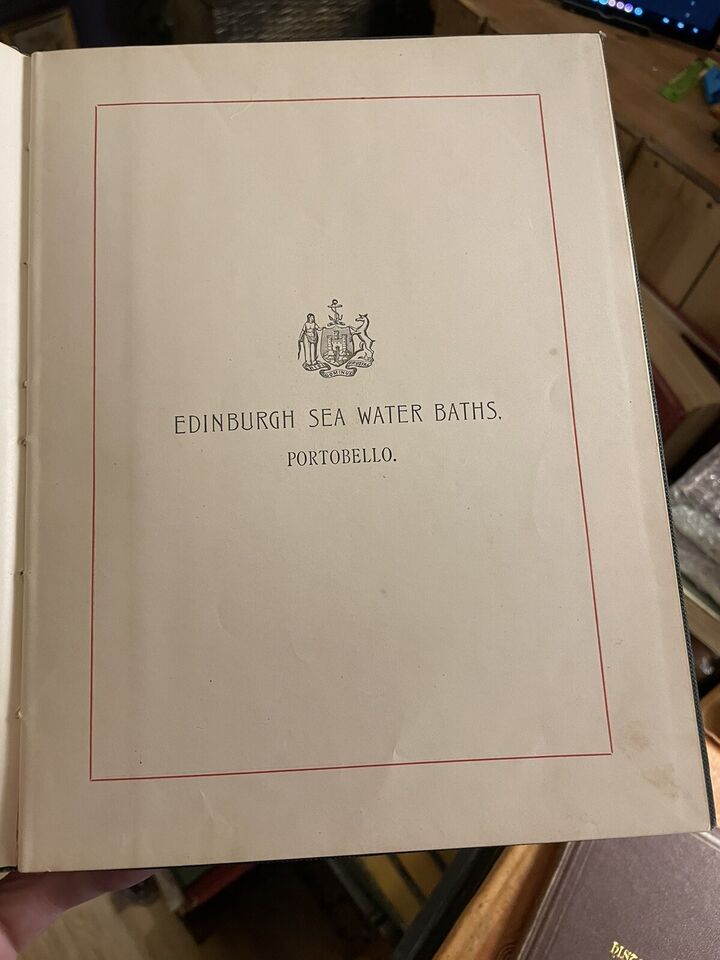 1901 Edinburgh Sea Water Baths Portobello : Scotland Local History