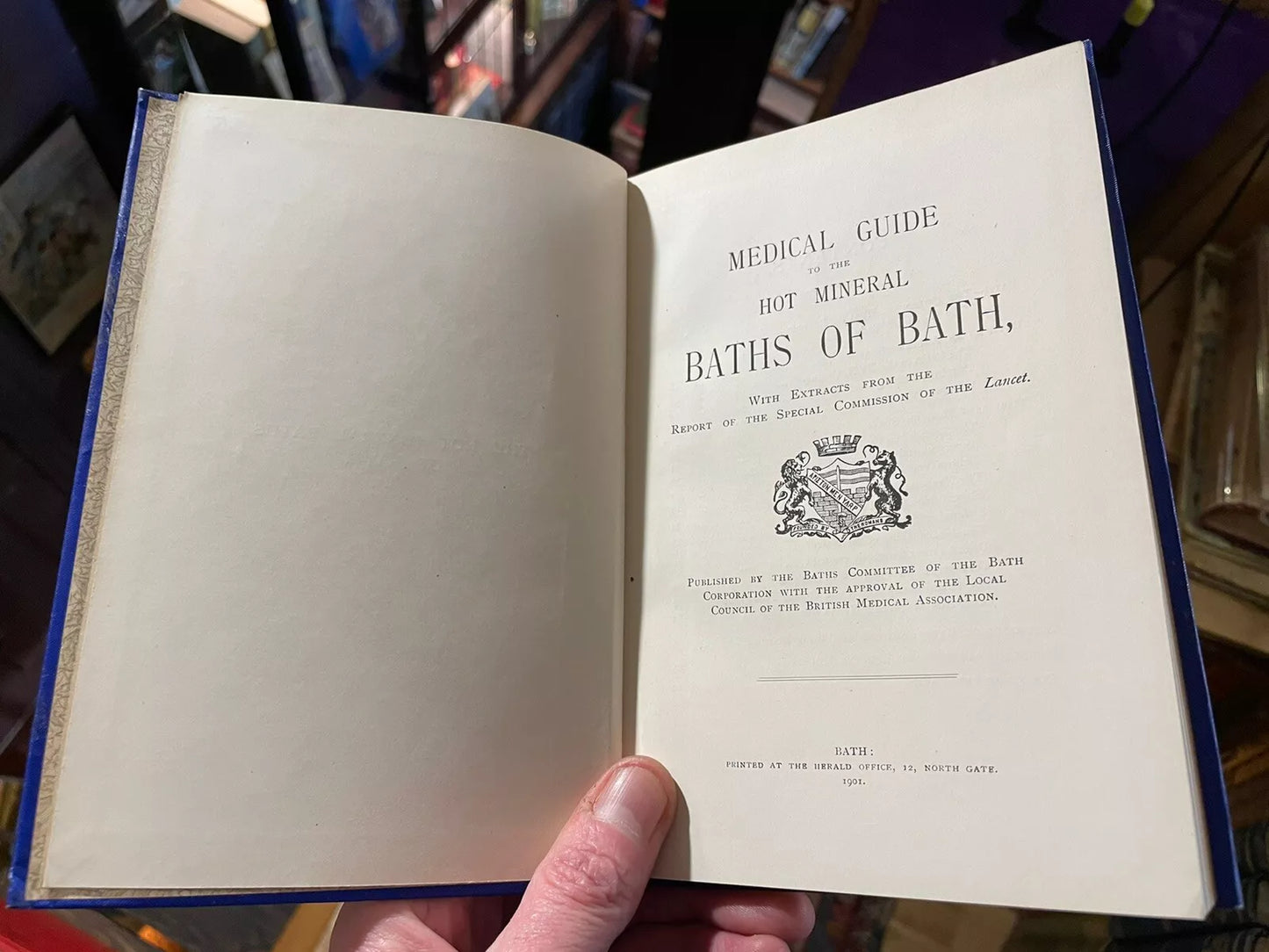 1901 Medical Guide to the Hot Mineral Baths of Bath : Ancient Spa Springs