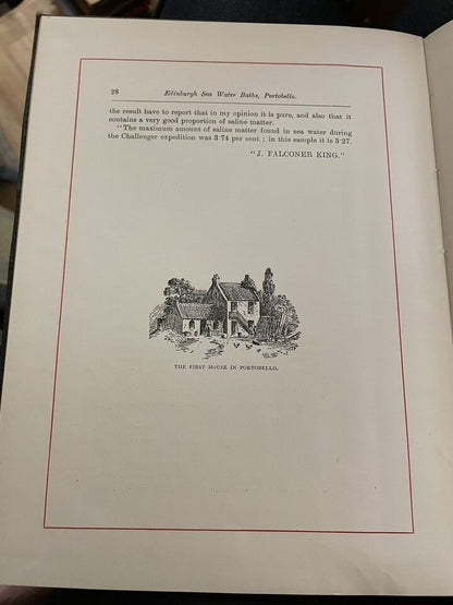 1901 Edinburgh Sea Water Baths Portobello : Scotland Local History