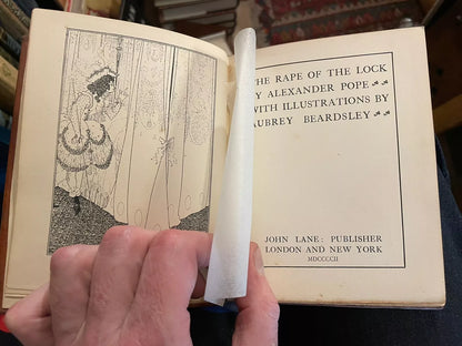 1902 The Rape of the Lock : Alexander Pope : Aubrey Beardsley : Leather Binding