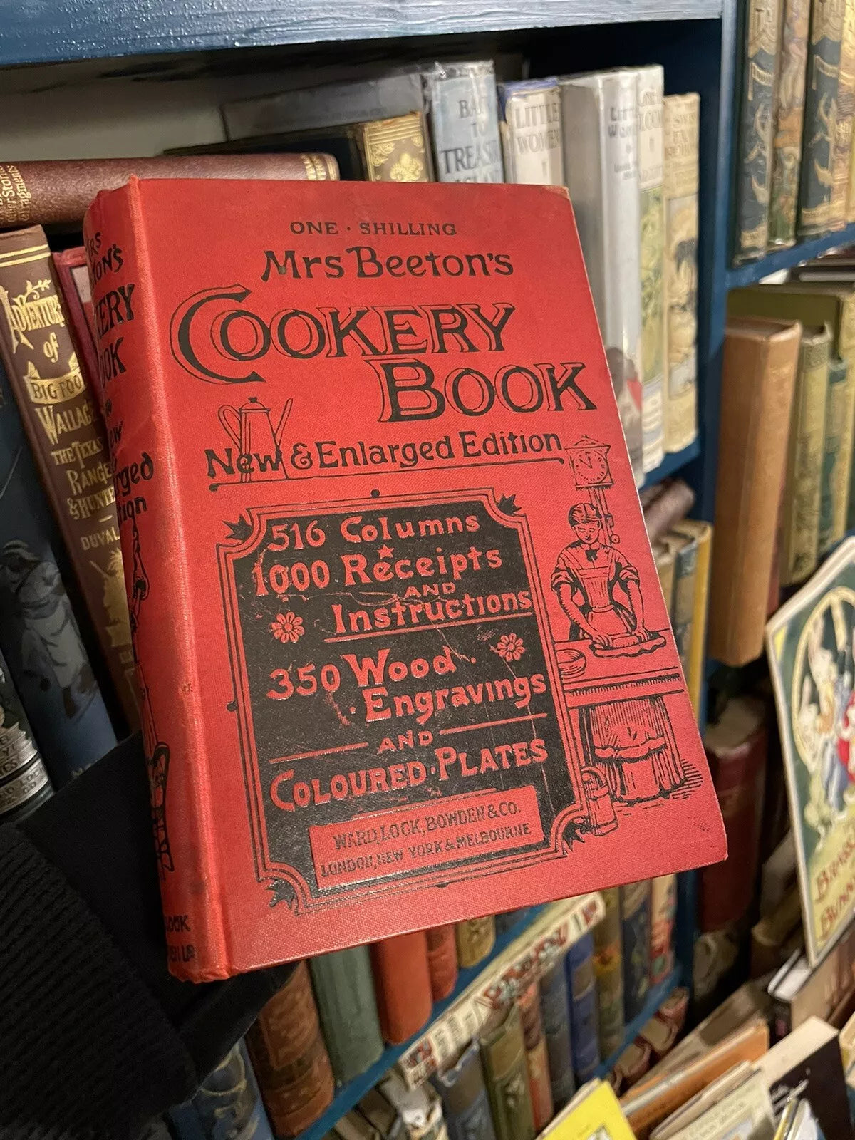 1894 Mrs Beeton's Cookery Book : 350 Wood Engravings : Food Recipes