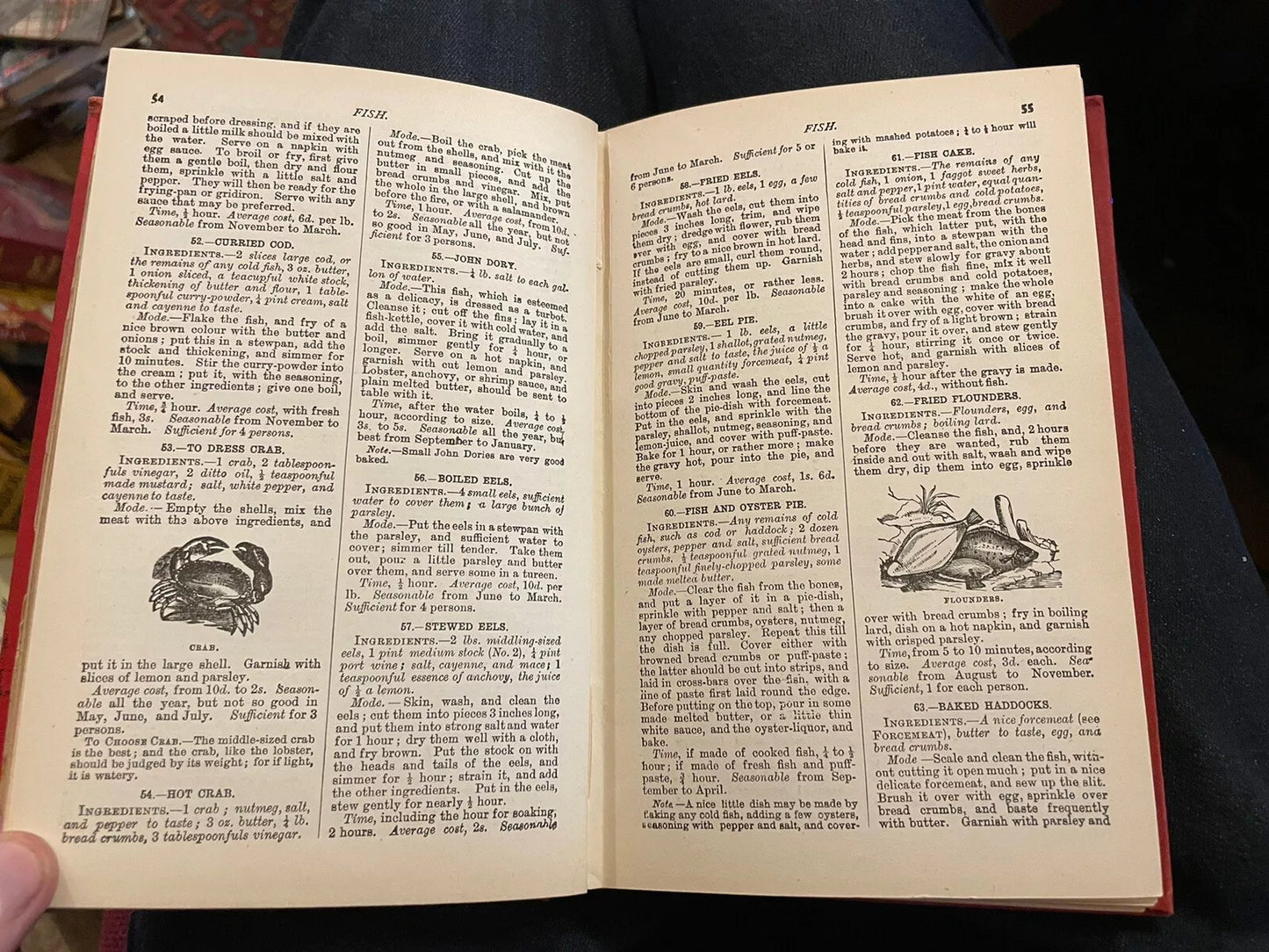 1894 Mrs Beeton's Cookery Book : 350 Wood Engravings : Food Recipes