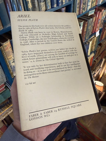 Syvlia Plath : The Bell Jar : First Edition Thus : Hardback in Dust Jacket 1966