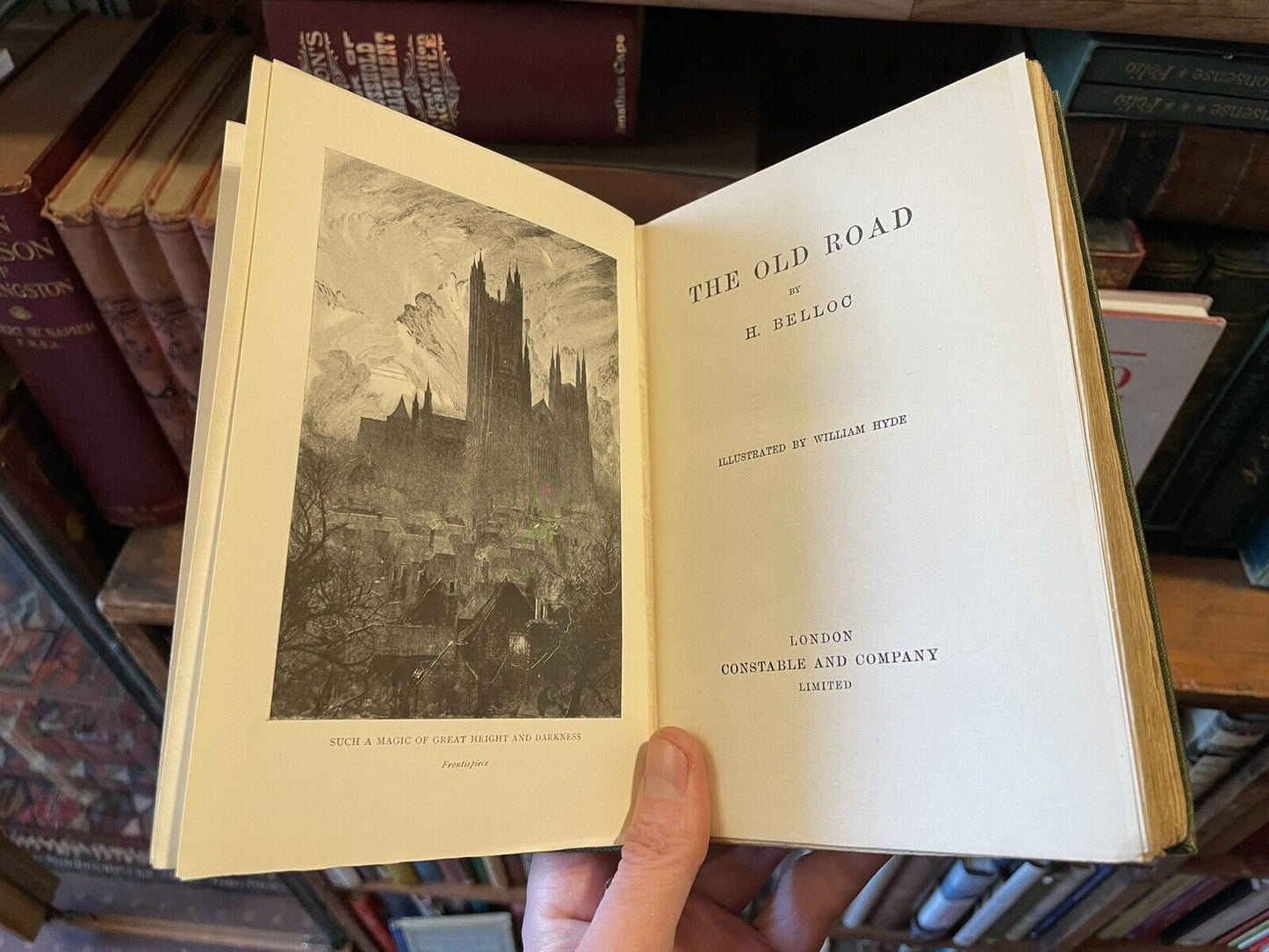 The Old Road : H Belloc : Kent, Winchester to Canterbury : Scare in Jacket 1921