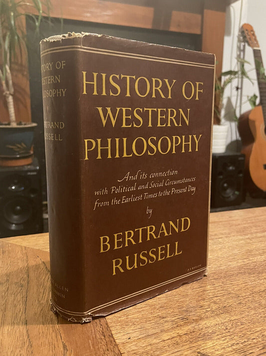 Bertrand Russell : History of Western Philosophy : 1st Edition 1946 in Dust Jacket