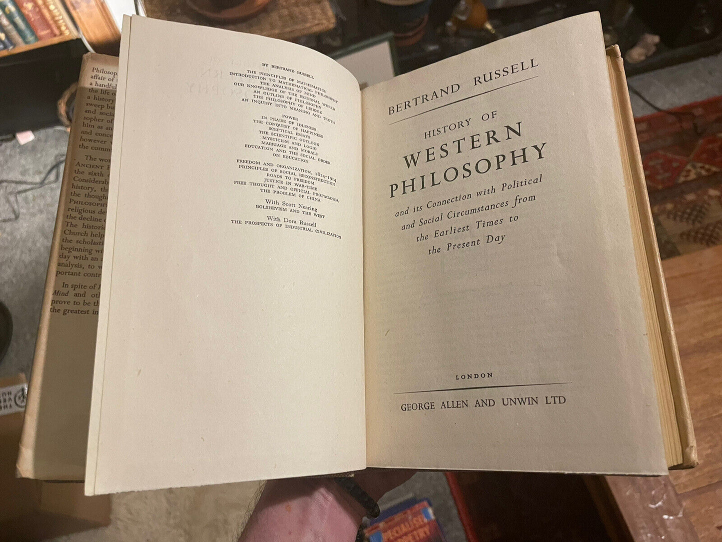 Bertrand Russell : History of Western Philosophy : In Dust Jacket 1947