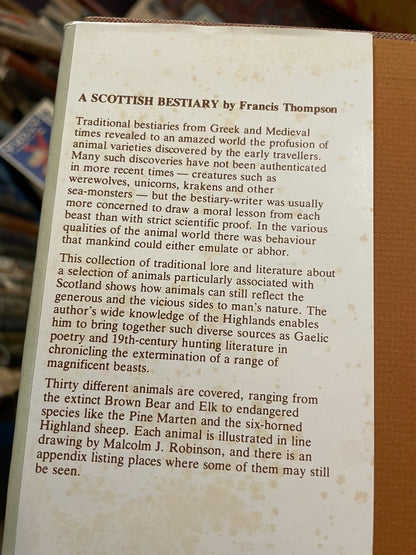 Scottish Bestiary: The Lore and Literature of Scottish Beasts : Francis Thompson