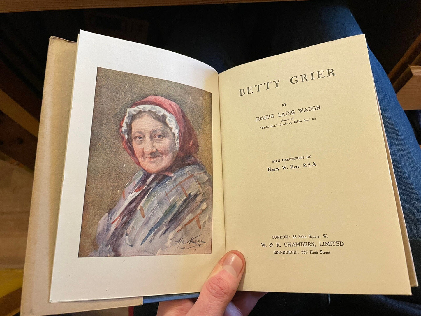 1919 Joseph Laing Waugh : Betty Grier (Thornhill Borders) Dust Jacket