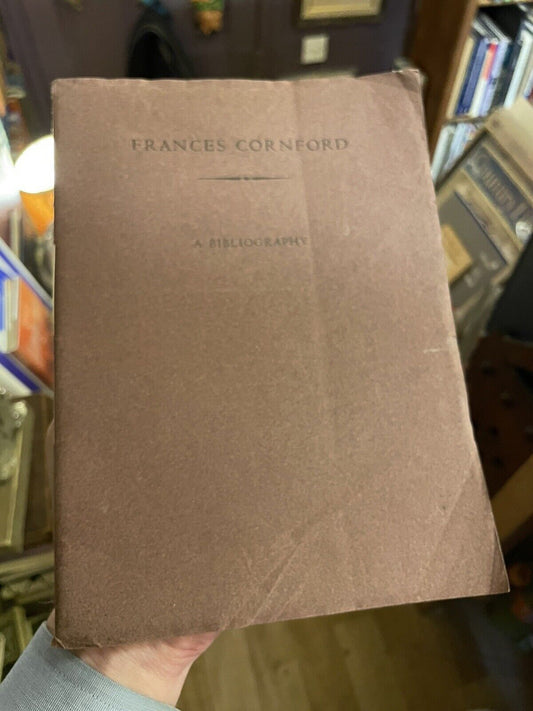 A Bibliography of the Writings of Frances Cornford : Tragara Press 1975