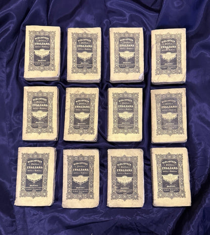 1840 Biblioteca Poetica Italiana (12 Vols) Ludovico Ariosto & Torquato Tasso