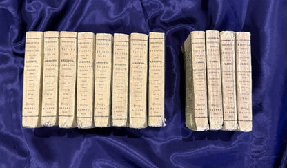 1840 Biblioteca Poetica Italiana (12 Vols) Ludovico Ariosto & Torquato Tasso