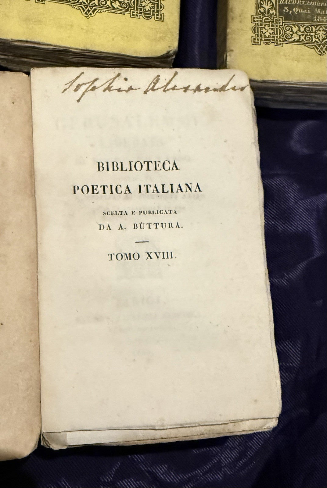 1840 Biblioteca Poetica Italiana (12 Vols) Ludovico Ariosto & Torquato Tasso