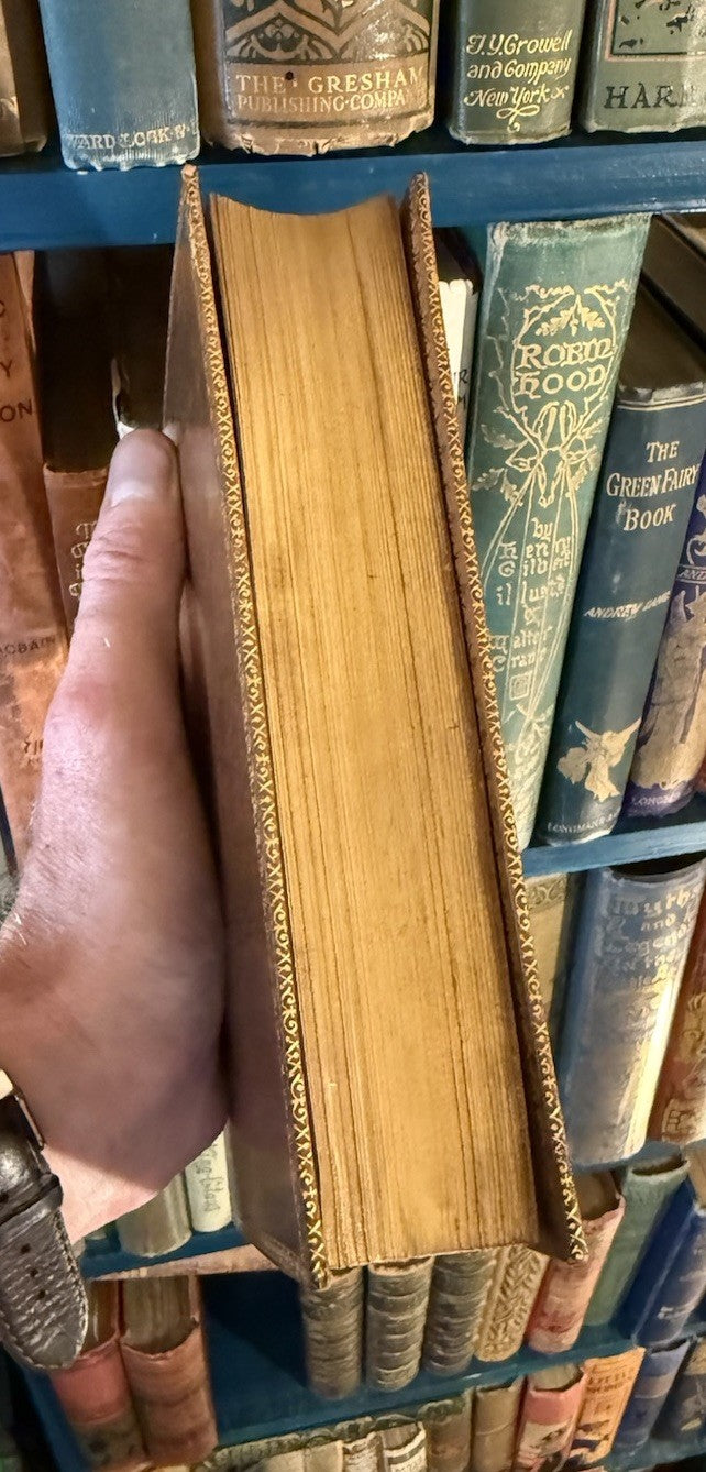1891 Poetical Works of Lord Byron : Fine Tree Calf Binding : Illustrated