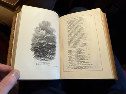 1891 Poetical Works of Lord Byron : Fine Tree Calf Binding : Illustrated