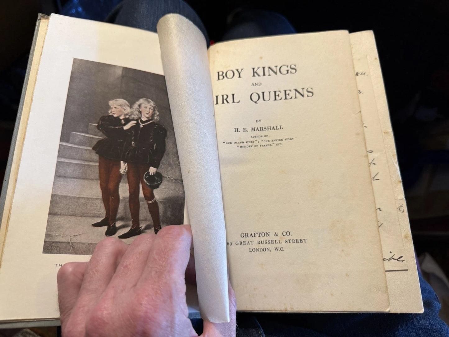 H. E. Marshall : Boy-Kings and Girl-Queens : With SIGNED Letter : 1st 1913
