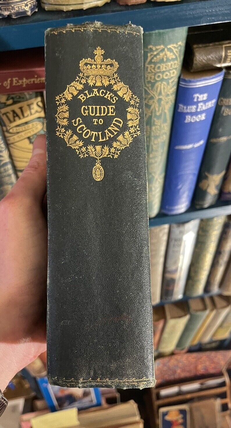 1872 Black's Picturesque Tourist of Scotland : 49 Folding Maps Illustrated