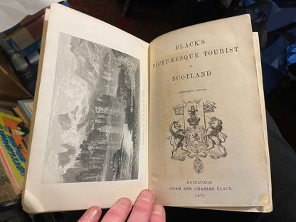 1872 Black's Picturesque Tourist of Scotland : 49 Folding Maps Illustrated