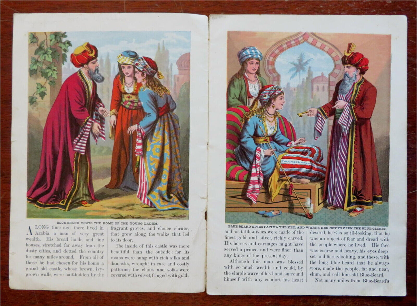 c1865 Blue Beard Arabia Orientalism : Colour McLoughlin book Aunt Kate's Series