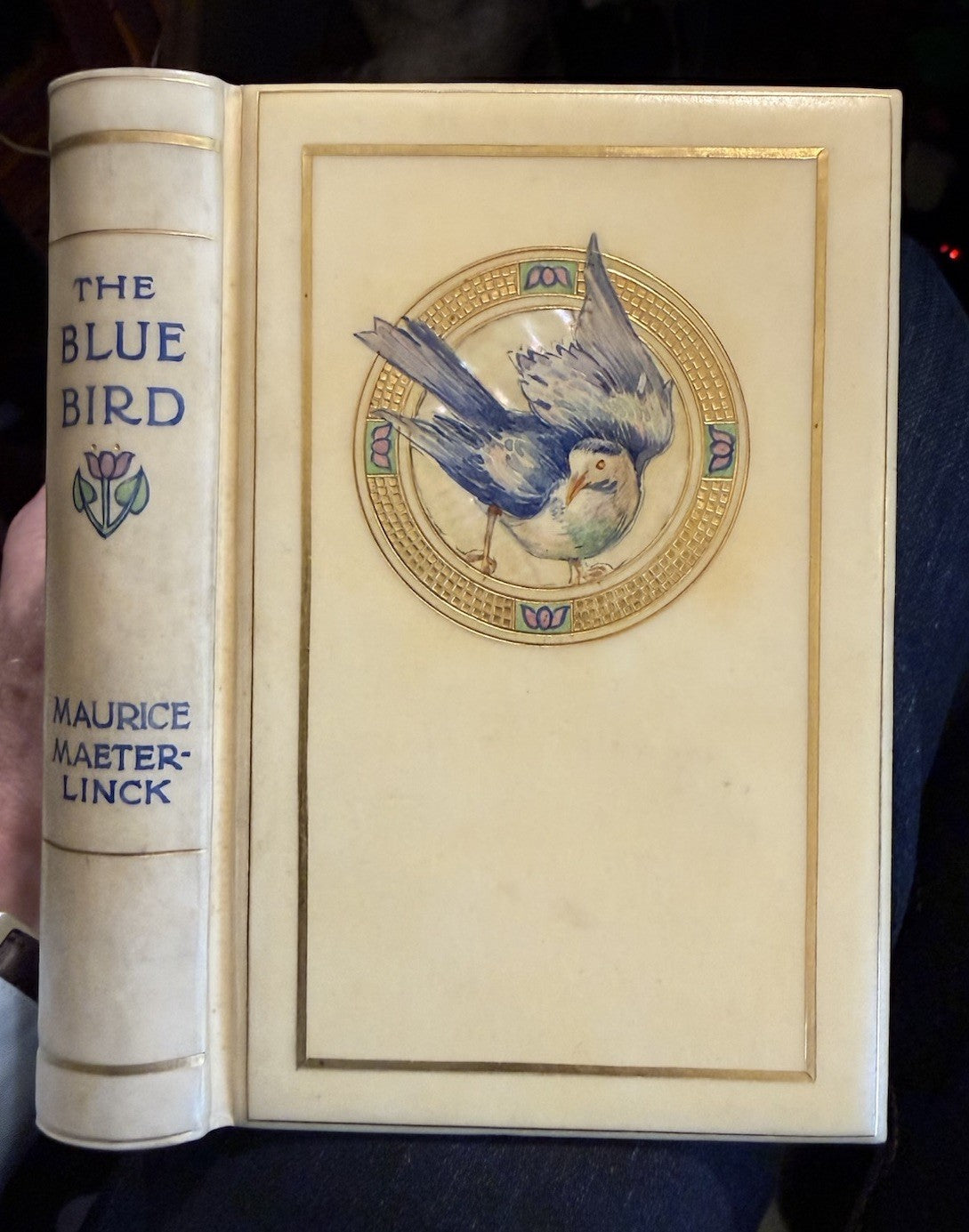 The Blue Bird; A Fairy Play : Vellucent binding by Cedric Chivers : Maeterlinck