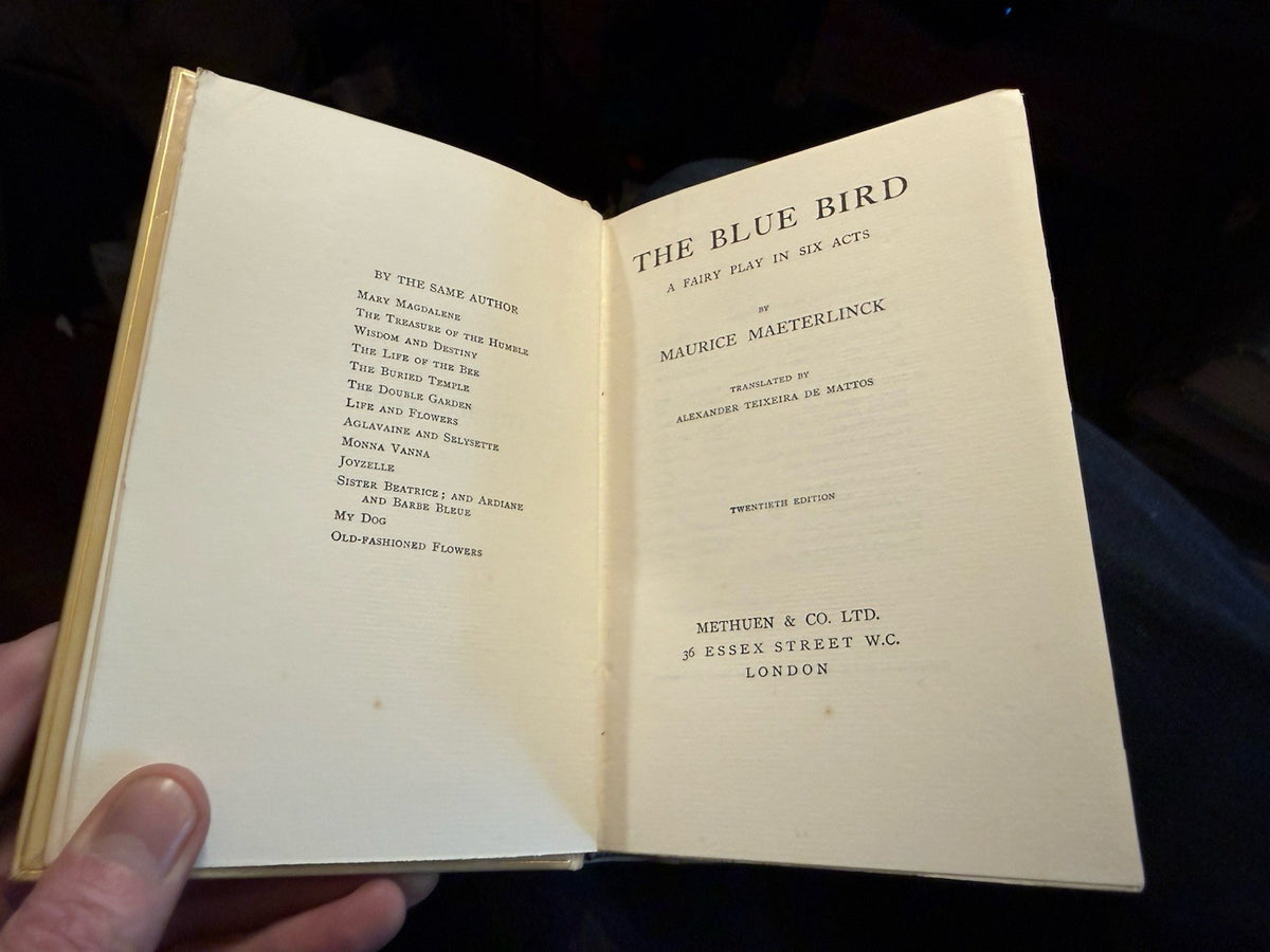 The Blue Bird; A Fairy Play : Vellucent binding by Cedric Chivers : Maeterlinck