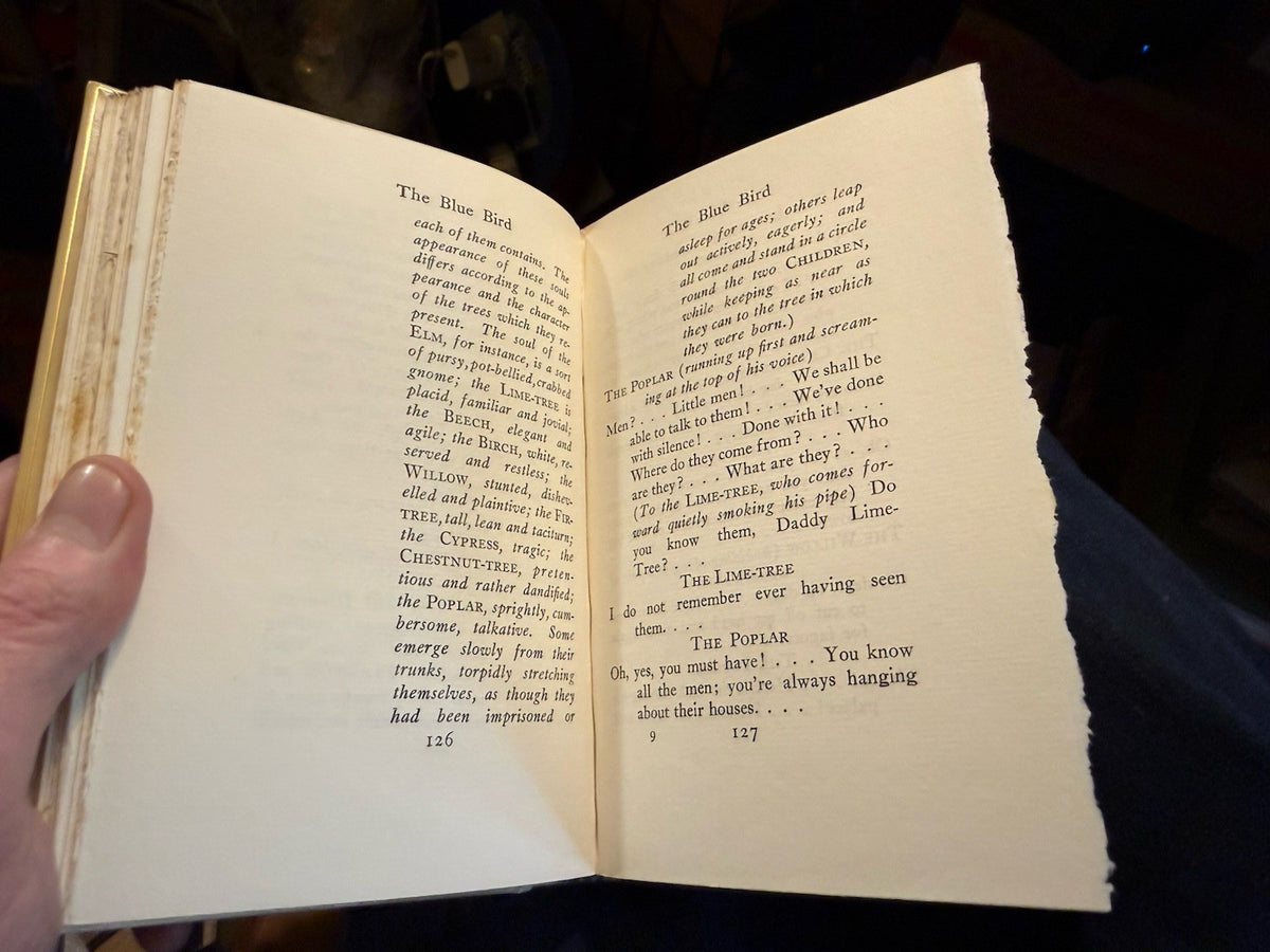 The Blue Bird; A Fairy Play : Vellucent binding by Cedric Chivers : Maeterlinck