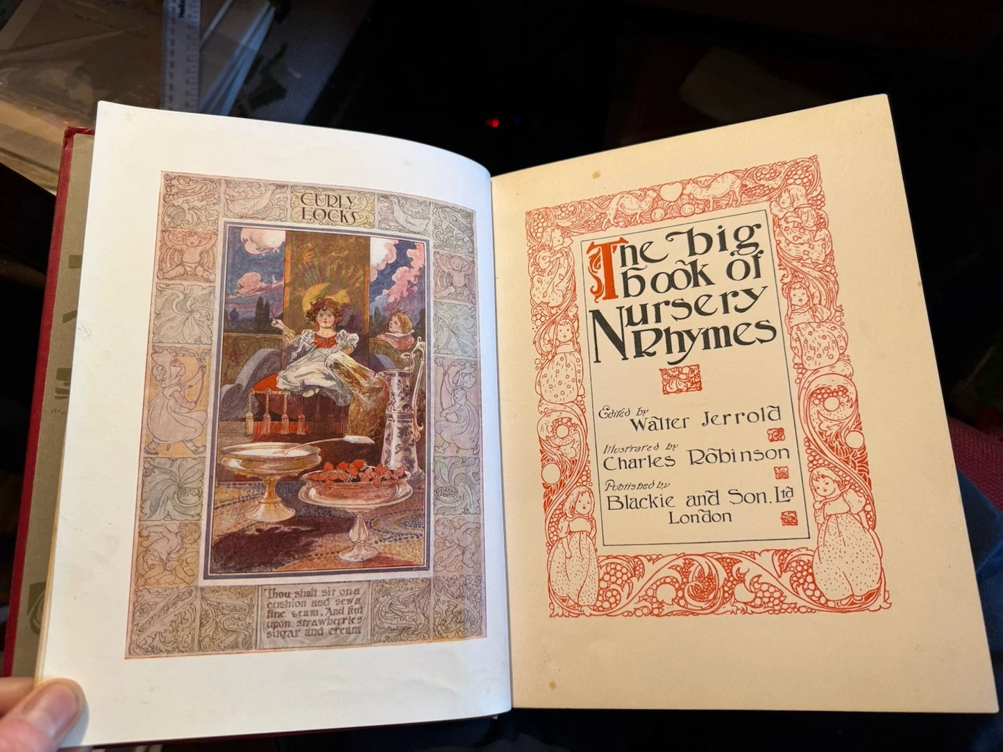 The Big Book of Nursery Rhymes : Charles Robinson : Walter Jerrold c1903