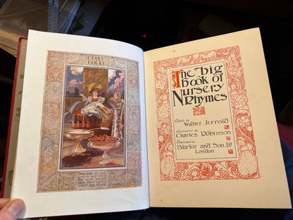 The Big Book of Nursery Rhymes : Charles Robinson : Walter Jerrold c1903